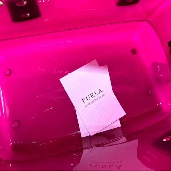 Furla Candy Jelly Satchel Bag – Burgundy, Gold Hardware – New - Picture 11 of 16